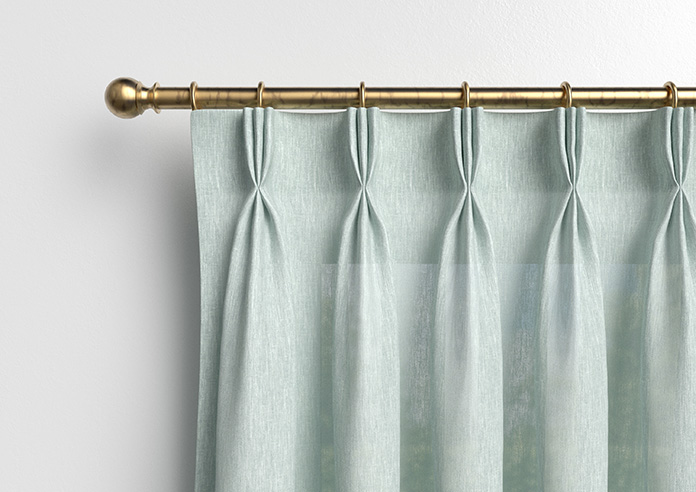 Livorno Voile, Pale Duck Egg - Made to Measure Curtains - Image 12